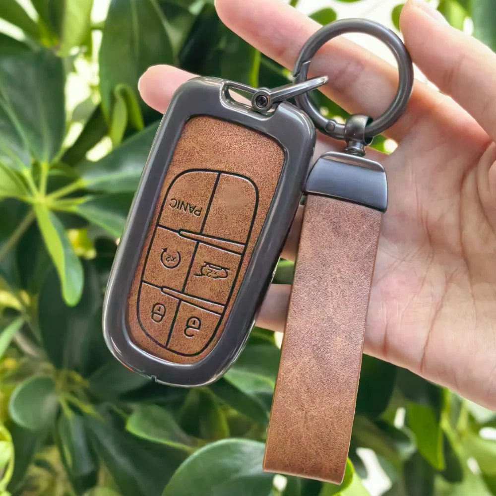 

5 Buttons Car Smart Key Case Cover For Jeep Renegade Frand Cherokee Dodge Journey Charger Chrysler 200 300 300 Shell Fob