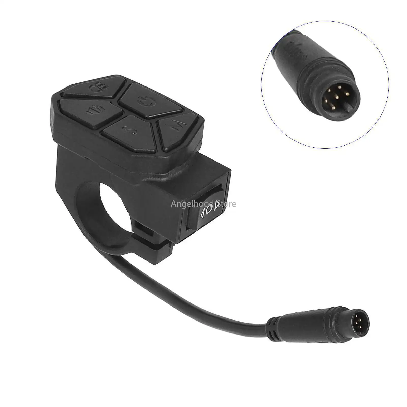 

Electric Scooter Integrated Control Button 6 Pin Waterproof Head Switch 7 Function For Steering Headlight E-Scooter Accessories