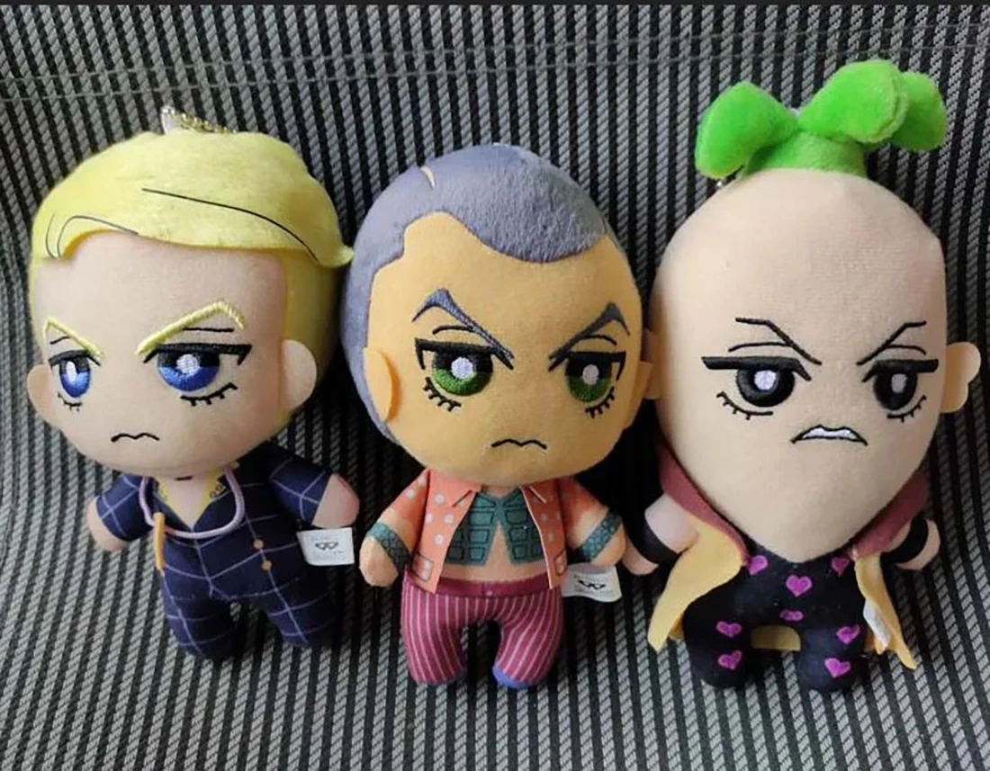 

NEW JoJos Bizarre Adventure Tomonui Plush Doll FORMAGGIO & PESCI & PROSCIUTTO 3PCS