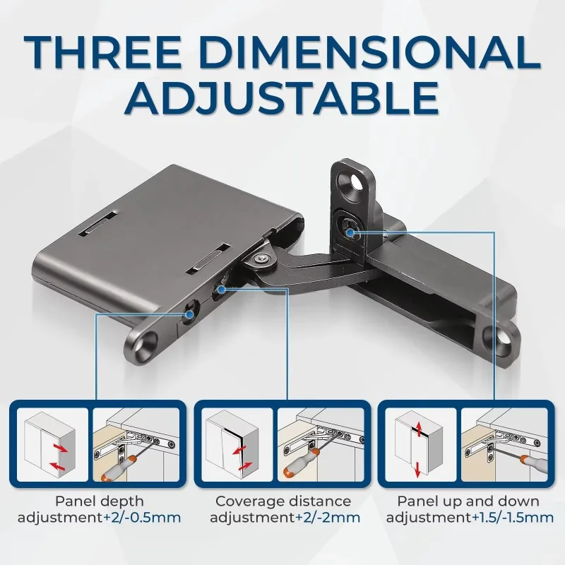 Silent buffer adjustable hidden wooden glass door hinge 105 degree embedded hinge simple world hinge