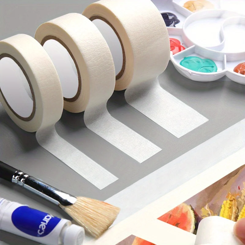 

3pcs/set Meiwen Paper Adhesive Tape Art Student Water Tape Hand Ledger Sticker Edge No Glue Left Sticker Edge Paper