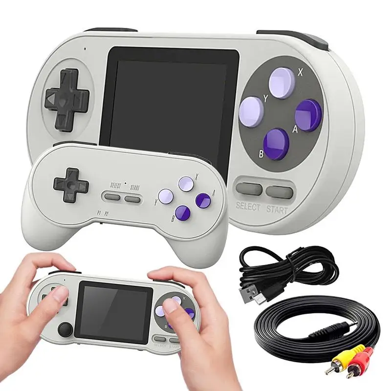 

Portable Game Console Retro Wireless Handheld Classic Console SF2000 3.0 Inch IPS Screen Game Console For Men Women Teens Adults