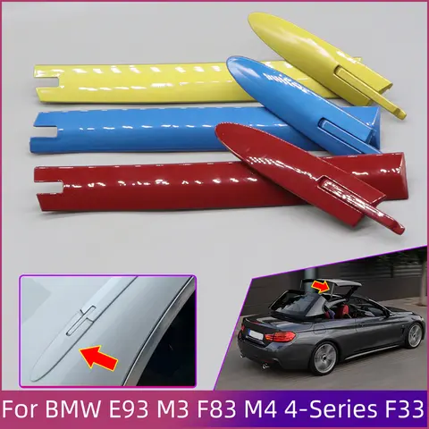 루프 랙 커버 플레이트 장식 스트립 54377184047 54377184038 BMW M3 2013-2013 M4 2014-2019 4 시리즈 2014-2018 컨버터블