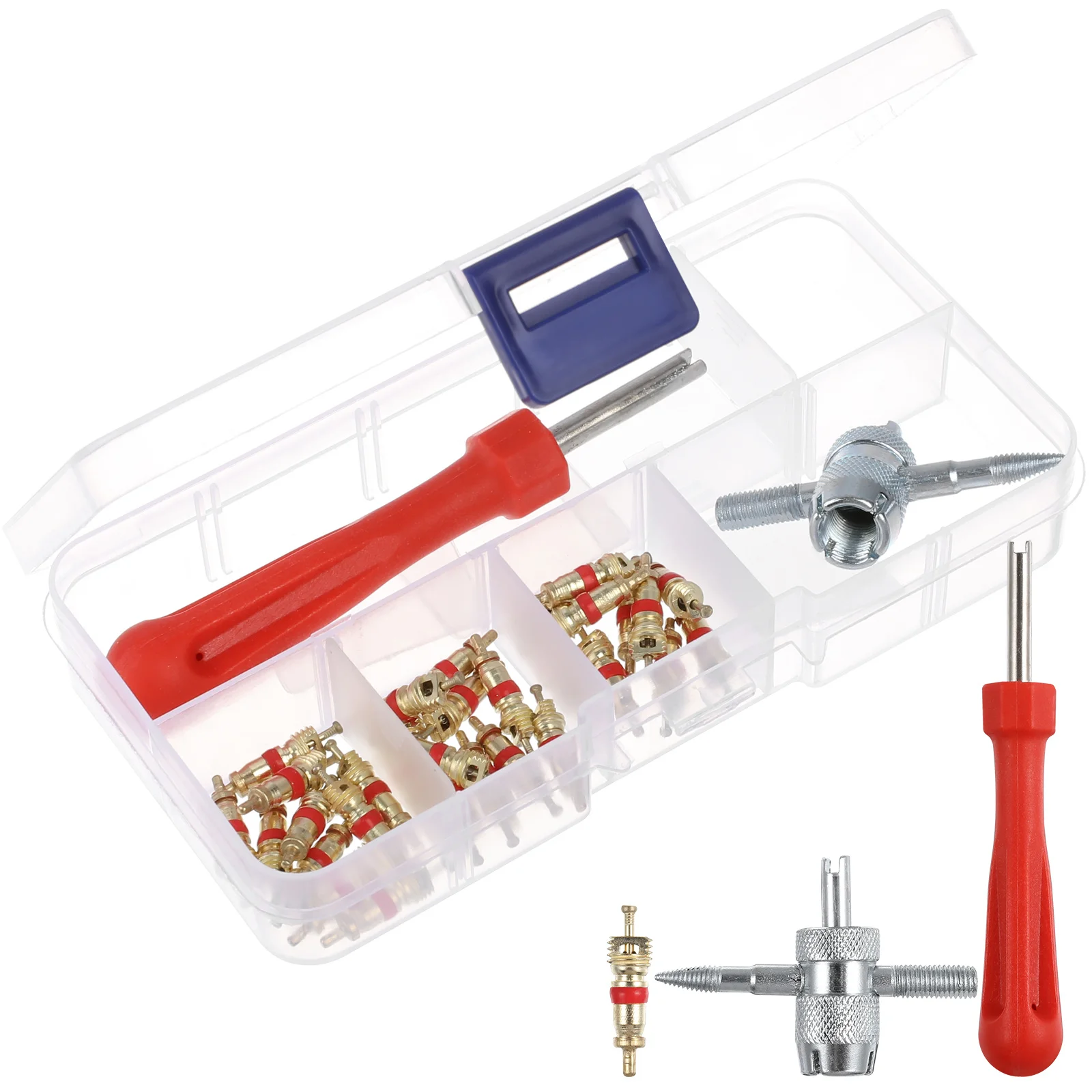 

32pcs Core Tyre Core Removal Tool Set Tire Valve Wrench For Car Truck Bike Motorcycle Repair Auto Maintenance Tool