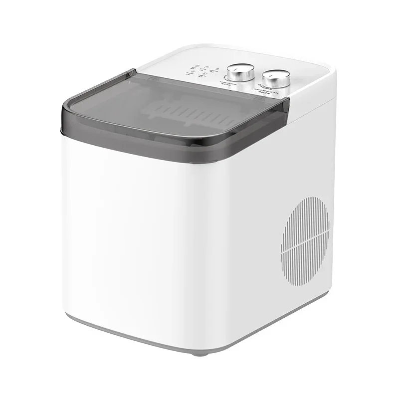 12KG/DAY Bullet Ice Maker Compact Fully Automatic Home Ice Maker Transparent Viewing Window Self-Cleaning Tubing