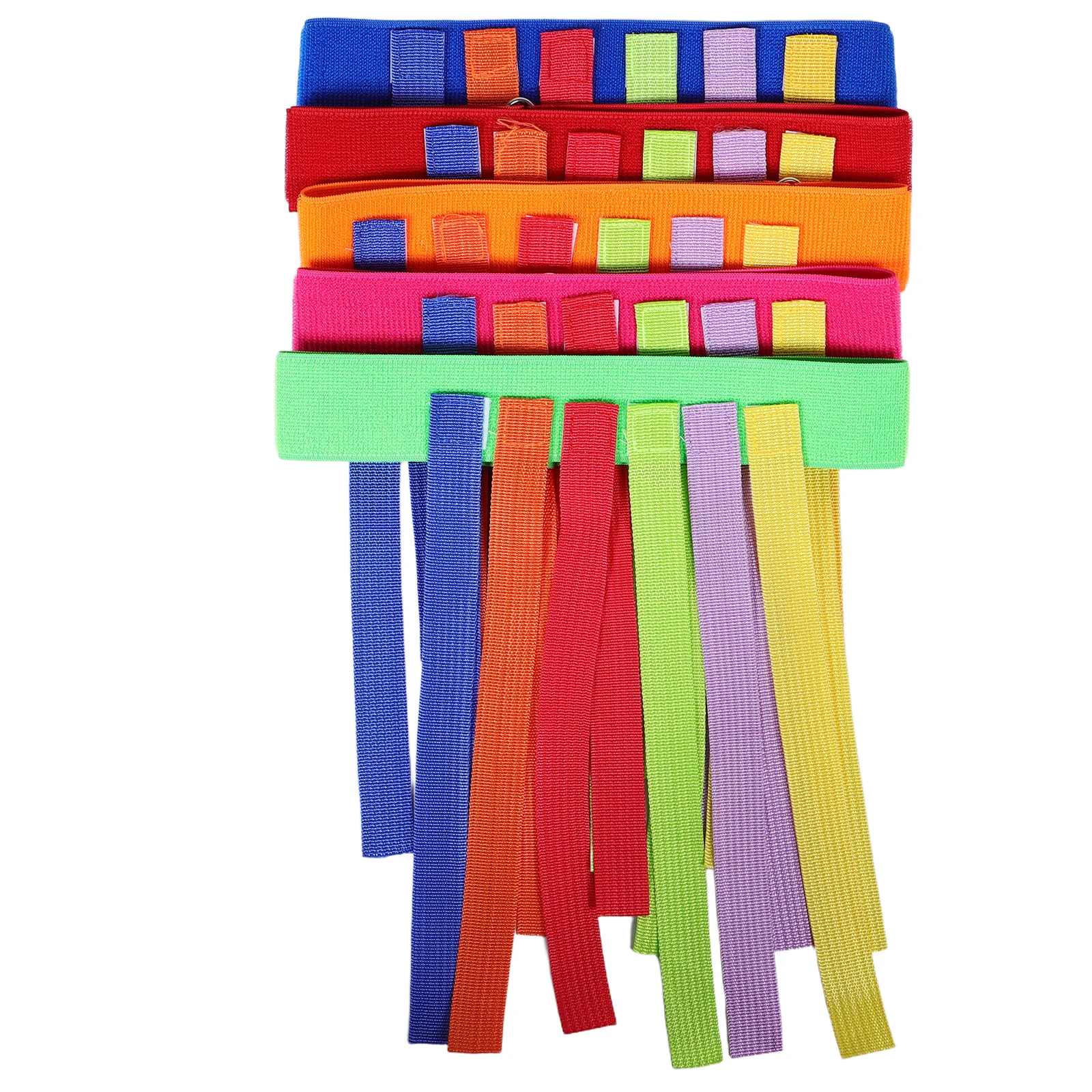 

5pcs Catch Tail Game Belt Outdoor Kids Enhances Coordination Lightweight Portable Kindergarten Park Picnic Field Day Sensory