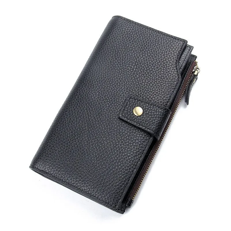 

New style men's wallet, high-capacity mobile phone bag, wallet, fashionable business zipper, multi-function wallet