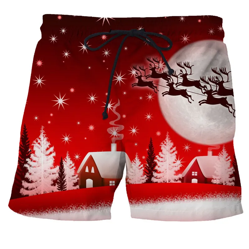 New 3D Print Christmas Clothing Fashion Men Women Shorts Plus Size S-7XL Streetwear Pants Cargo Shorts Men Basketball Summer