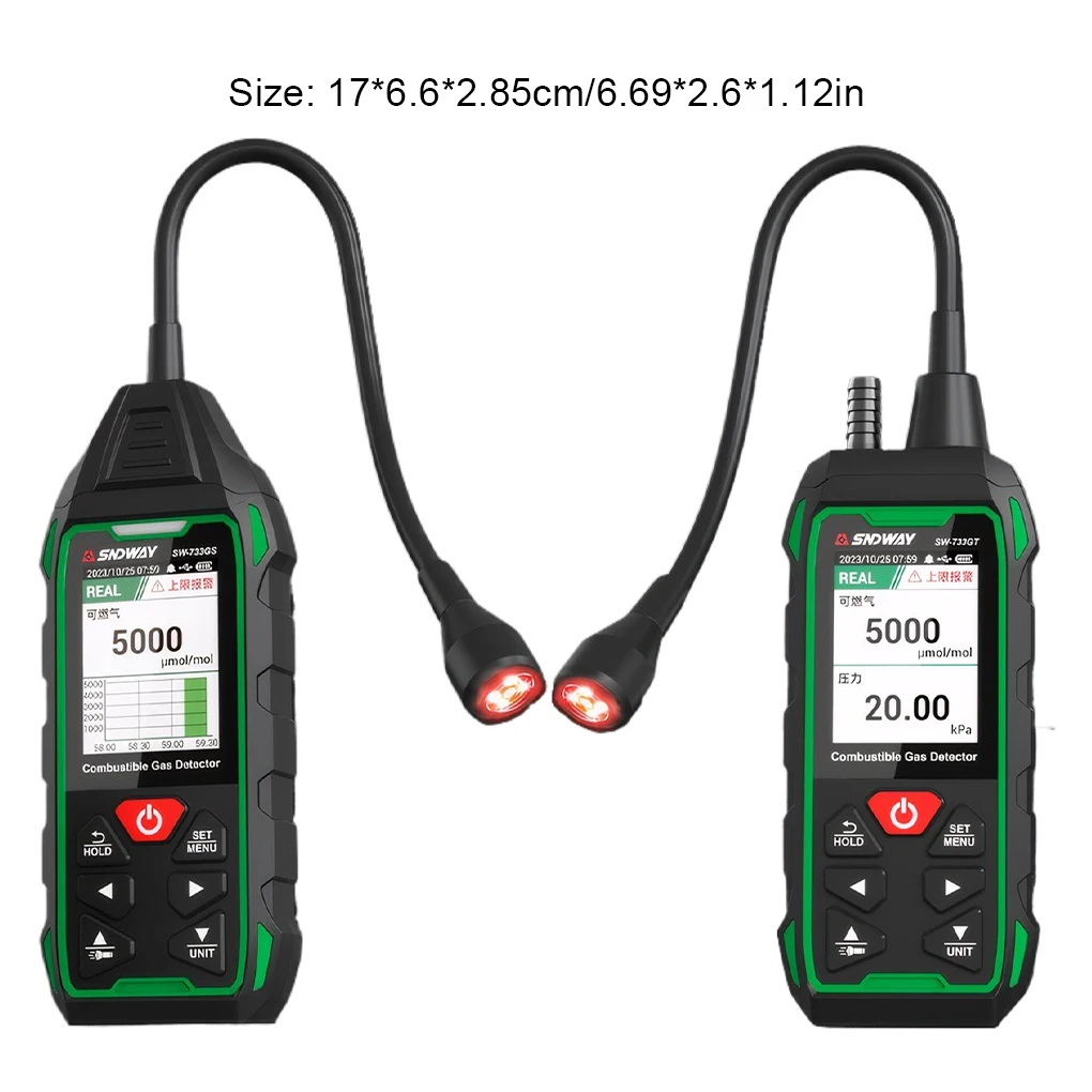 ABS Combustible Detectors For Confined Space Detection Durable Plastic Combustion Leak Detectors SW-733GS
