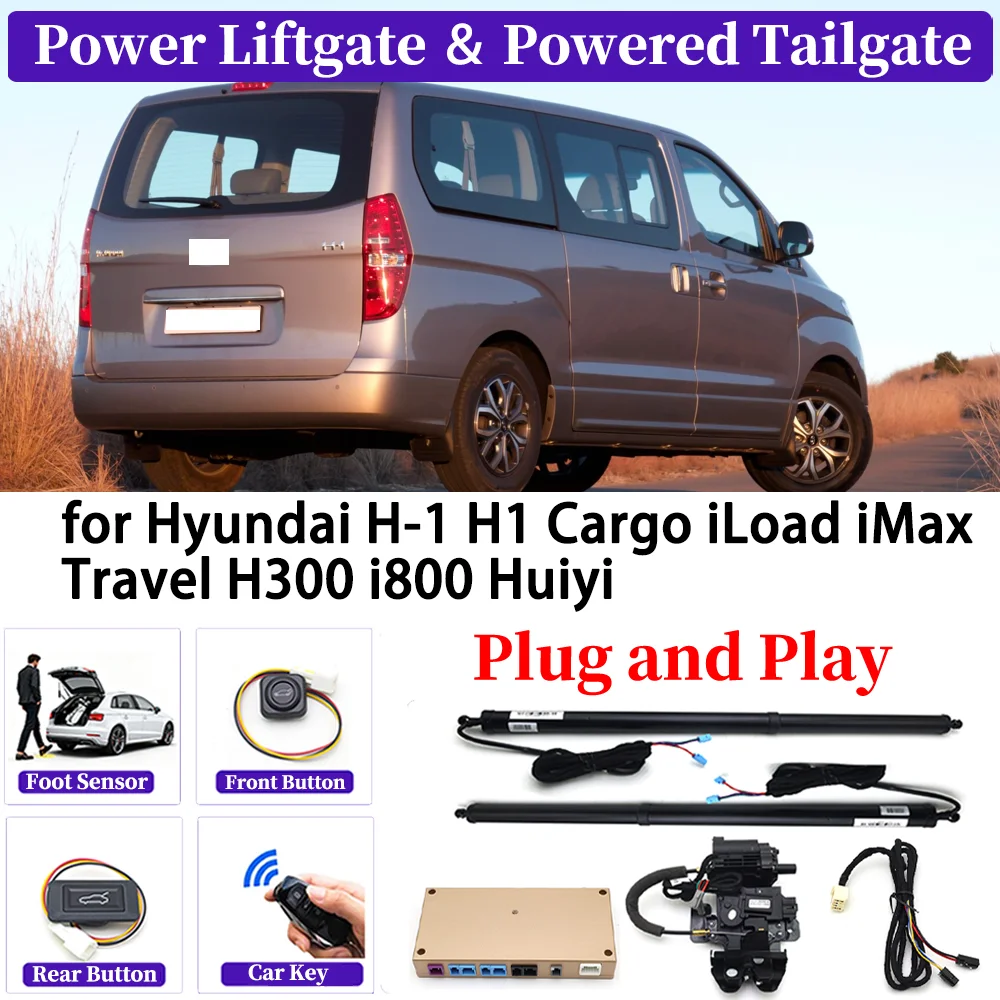 for Hyundai H-1 H1 Cargo iLoad iMax Travel H300 i800 Huiyi Car Automatic Power Liftgate Kit Smart Auto Electric Tailgate System