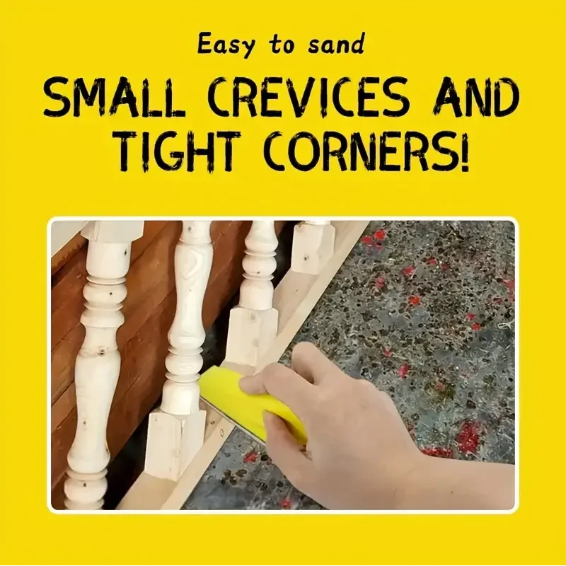 Wet Dry Hook Loop Sandpaper Strips Mini Sand Block Kit Multi Grit Abrasive Sheets for Woodworking DIY Polishing