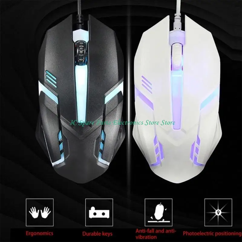 SZ Gaming Mouse Backlit Ergonomic Mouse Modes up to 1000 DPI for Gamers