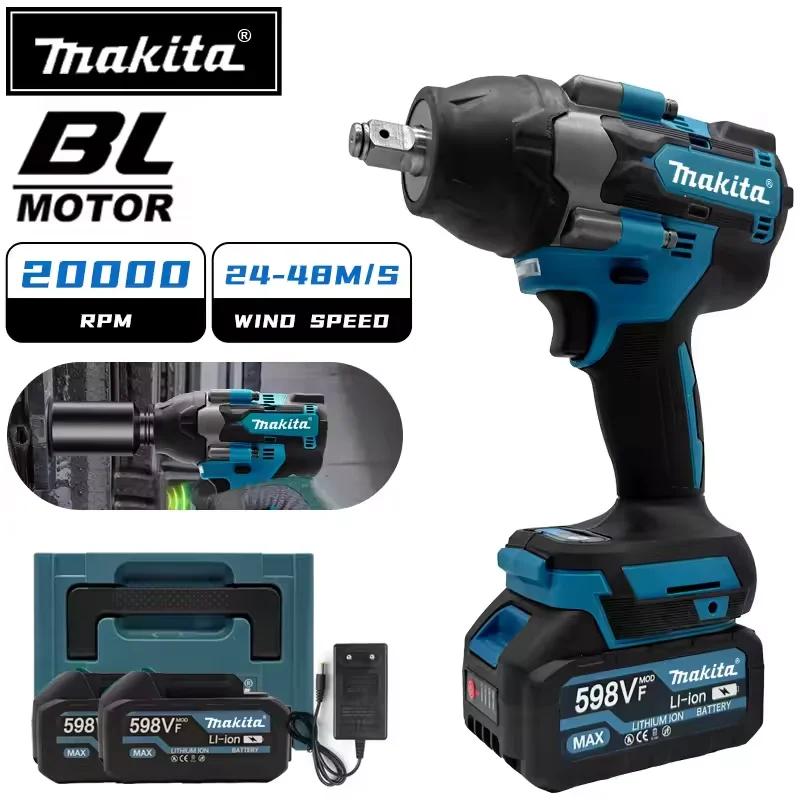 

Makita DTW700 1800N.M Torque Brushless Electric cordless Impact Wrench 1/2 In Wrench For Makita 18v Battery Pin
