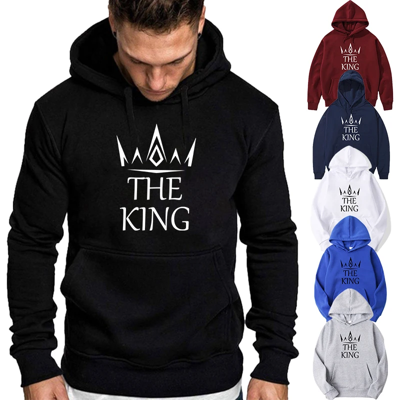 NewStyle Pure Cotton Men's Printed Hoodie Autumn Men's Casual Jogging Hoodie Sweatshirt Men's Solid Color Hoodie Sweatshirt