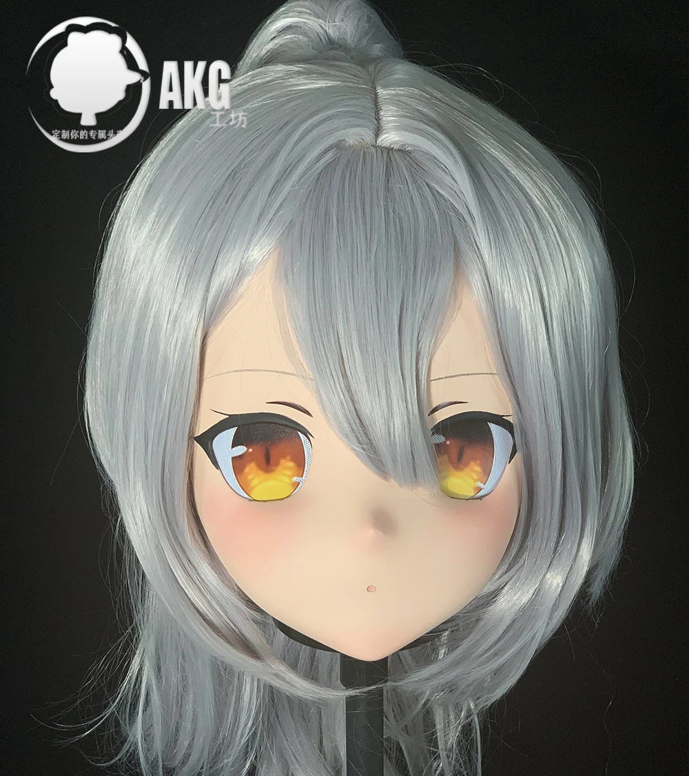 

(AL70)Customize Character Crossdressing Female/Girl Resin Full/Half Head With Lock Anime Cosplay Japanese Animego Kigurumi Mask