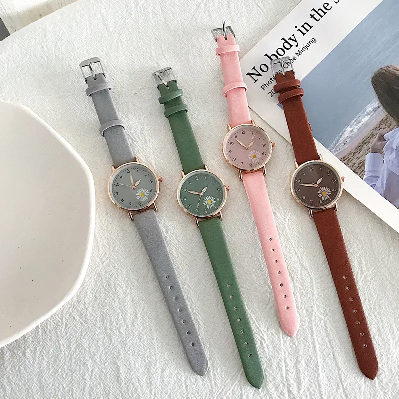 Ladies Wrist Watches Luminous Women Simple Watches Casual Leather Strap Quartz Watch Clock Montre Femme Relogio Feminino