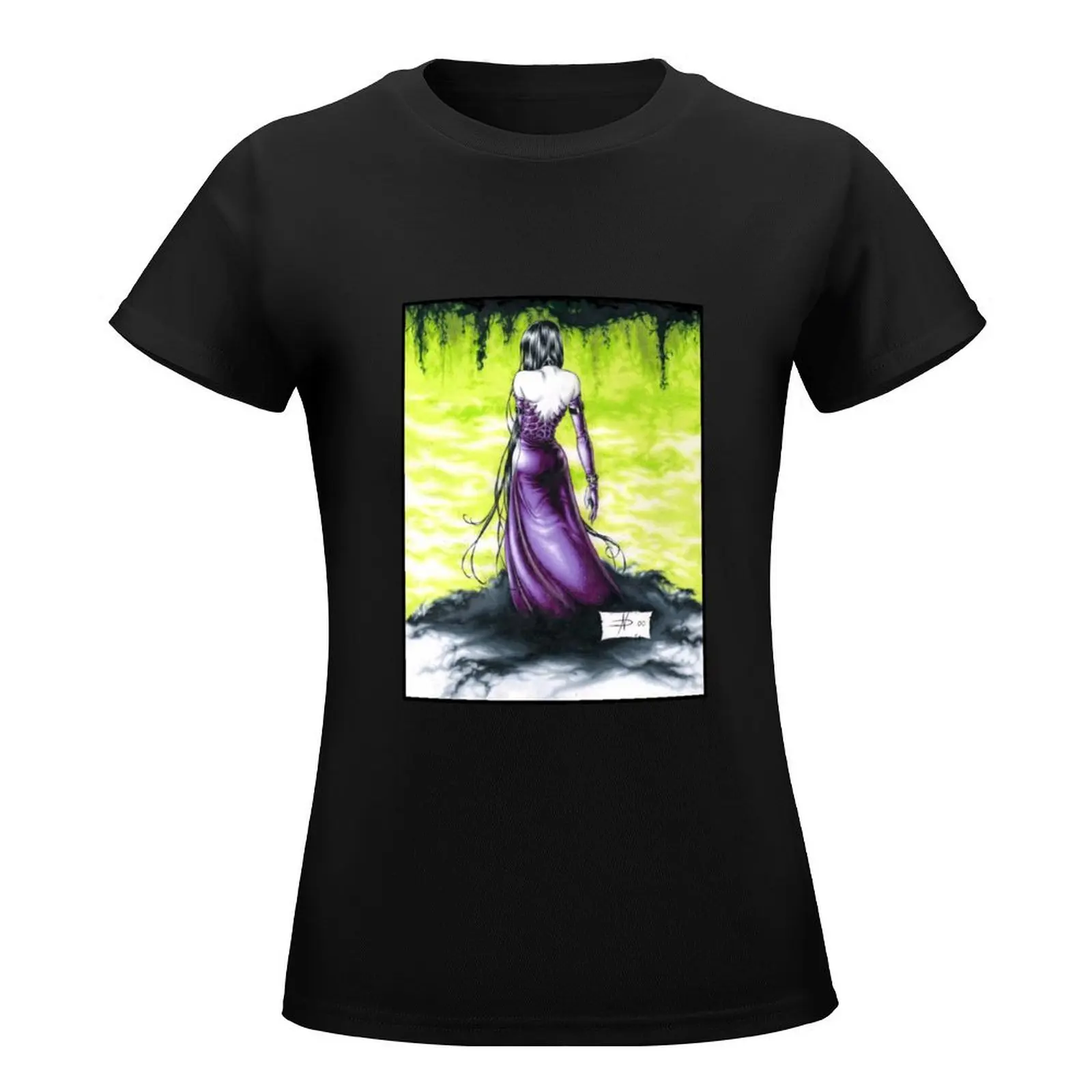 Ophelia T-Shirt oversized Aesthetic clothing Women's cotton t-shirt