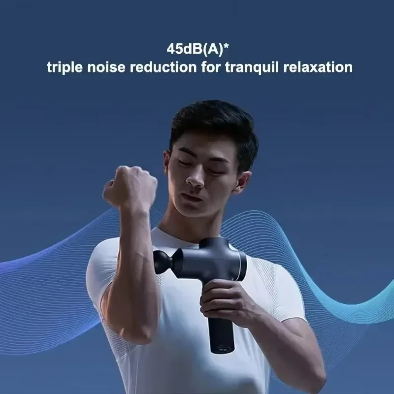 Original MIJIA Massage Gun Pro 14mm Stroke Up to 3200RPM Percussion Massager with 5 Heads for Post Workout Muscle Relaxation CN - view 3