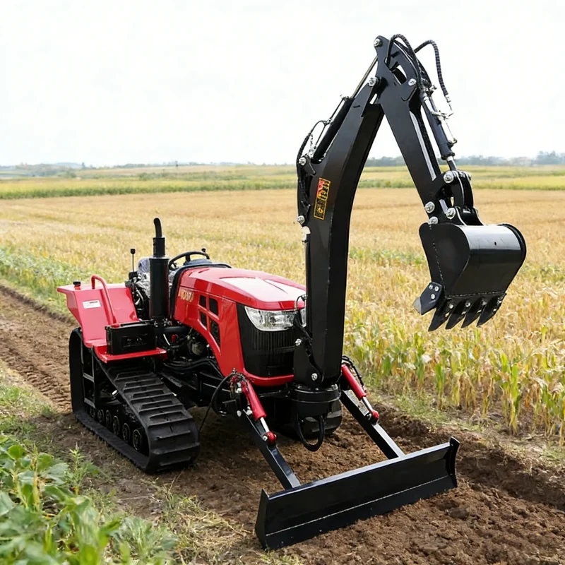 

Индивидуальные резиновые тракторы мощностью 80/120 л.с., оснащенные мини-фрезами для сельскохозяйственных тепличных экскаваторов