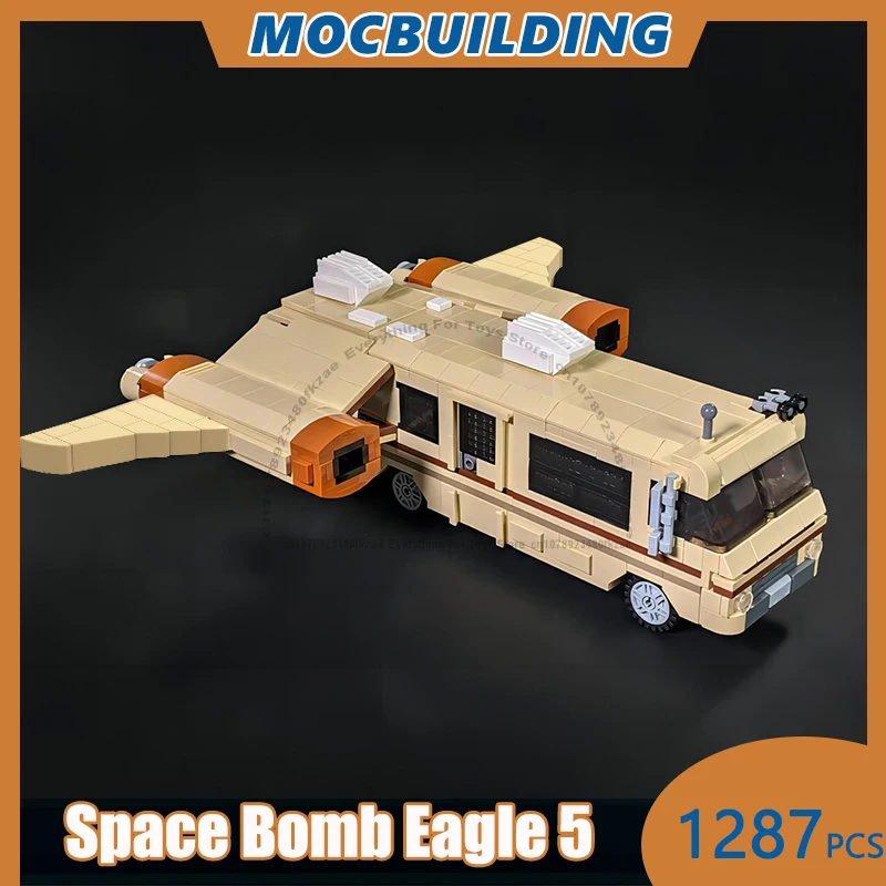 

Space Battle Eagle 5 Model MOC Building Blocks DIY Assemble Bricks Spacecraft Creative Collection Display Toys Gifts 1287PCS