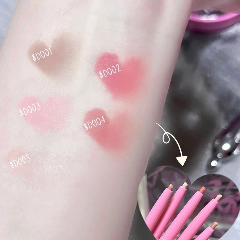 Delineador de labios de doble punta y pincel, lápiz de contorno de labios, lápiz labial desnudo, herramienta de maquillaje definida, fórmula resistente al agua de larga duración