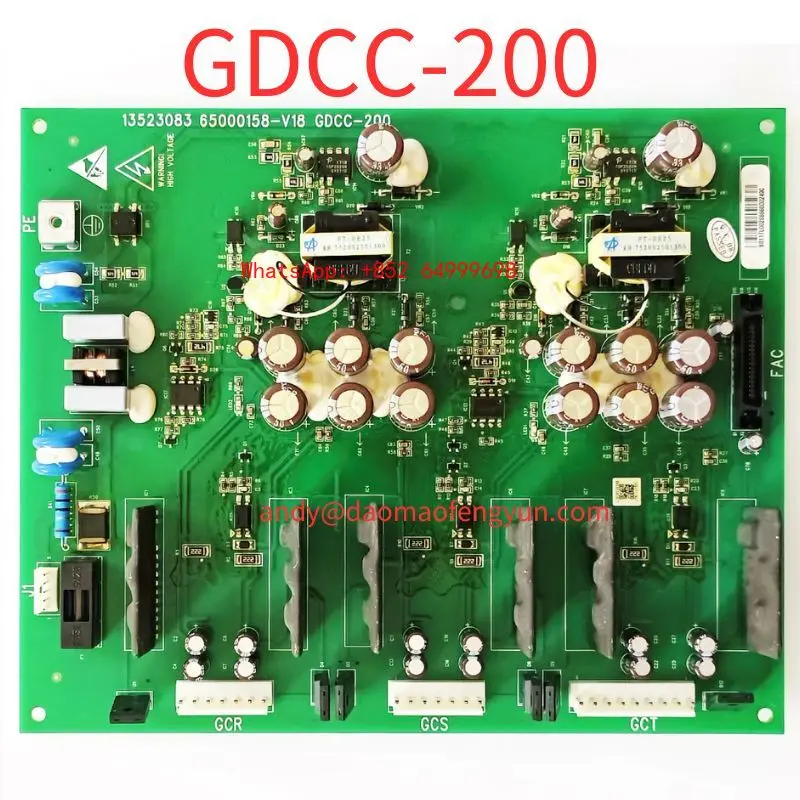 

Brand New Elevator inverter board GDCC-200 13523083 65000158-V18