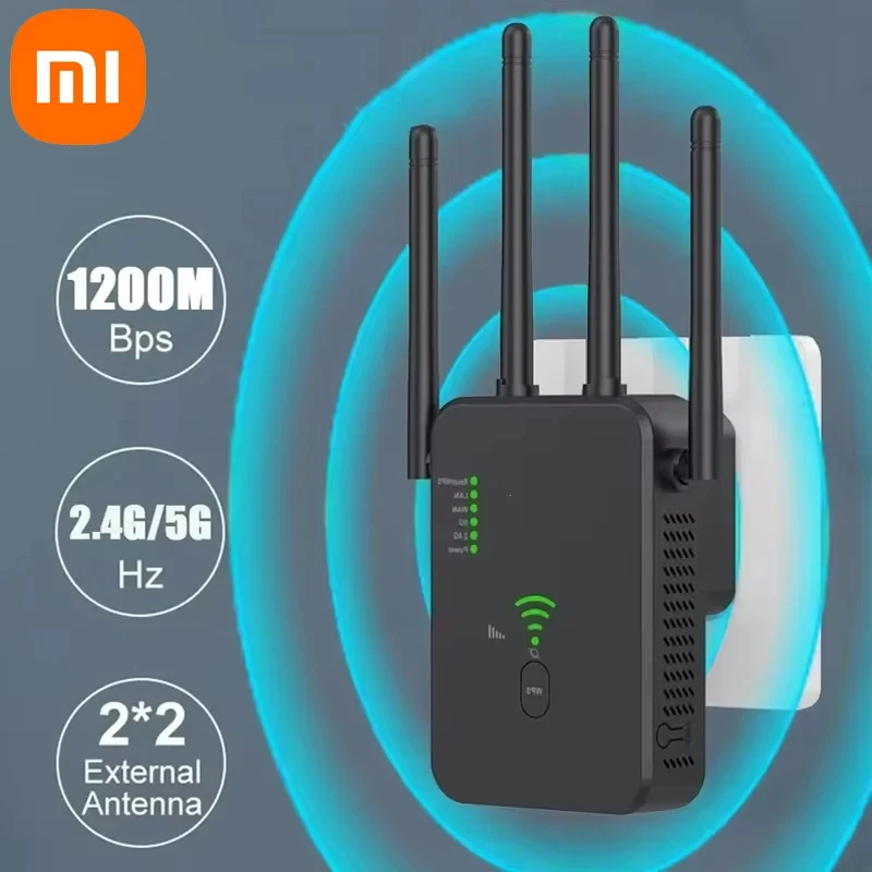 

Усилитель Wi-Fi-сигнала Xiaomi Pro, 1200 Мбит/с, 2,4 ГГц