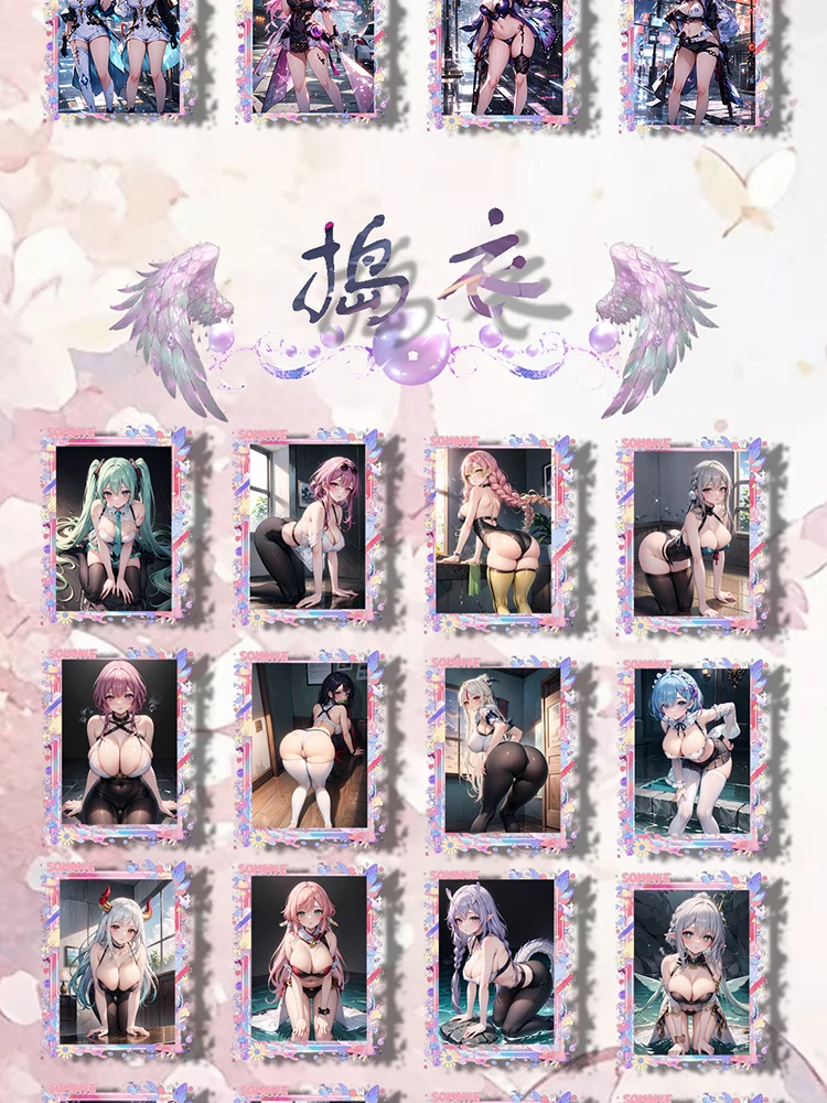 Cartas de juego de personajes de Anime Beatuiful, The Story Of Autumn, The Story, New Goddess, una sola hoja, 2024