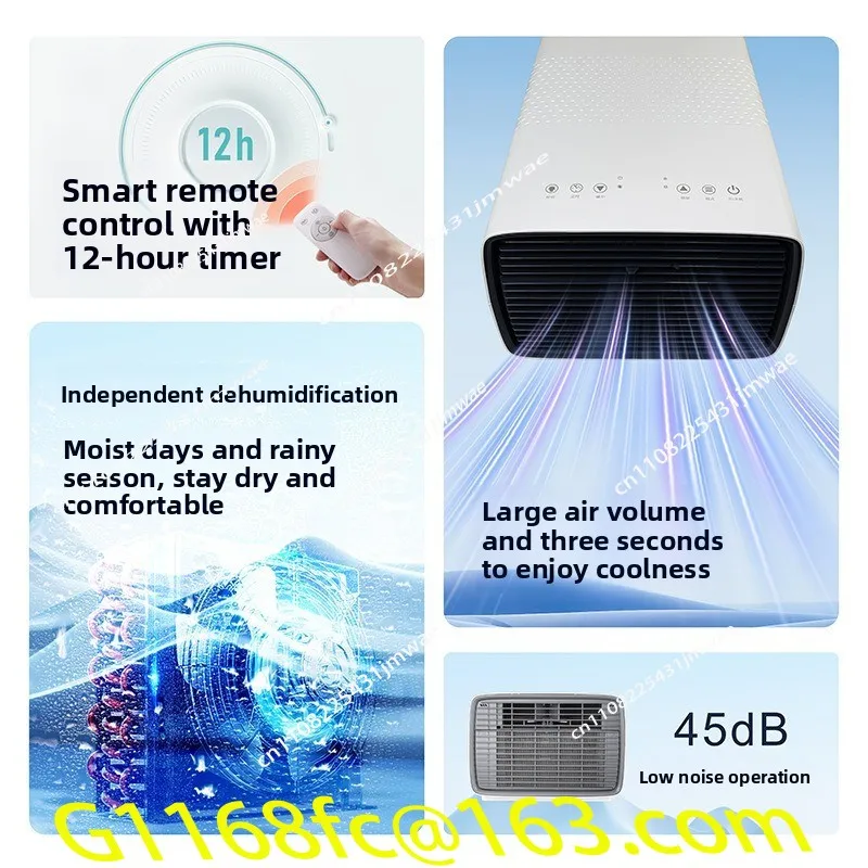 New Portable Mosquito Net Small Air Conditioning All-in-one Machine Without External Unit Refrigeration for Household Pets Mini