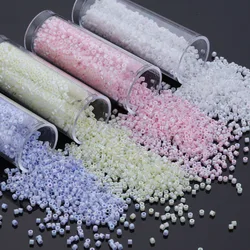 2000 cuentas de cristal de calidad japonesa para abalorios, 1,6 unidades, 1,3x11/0 MM, 10 gramos por bolsa