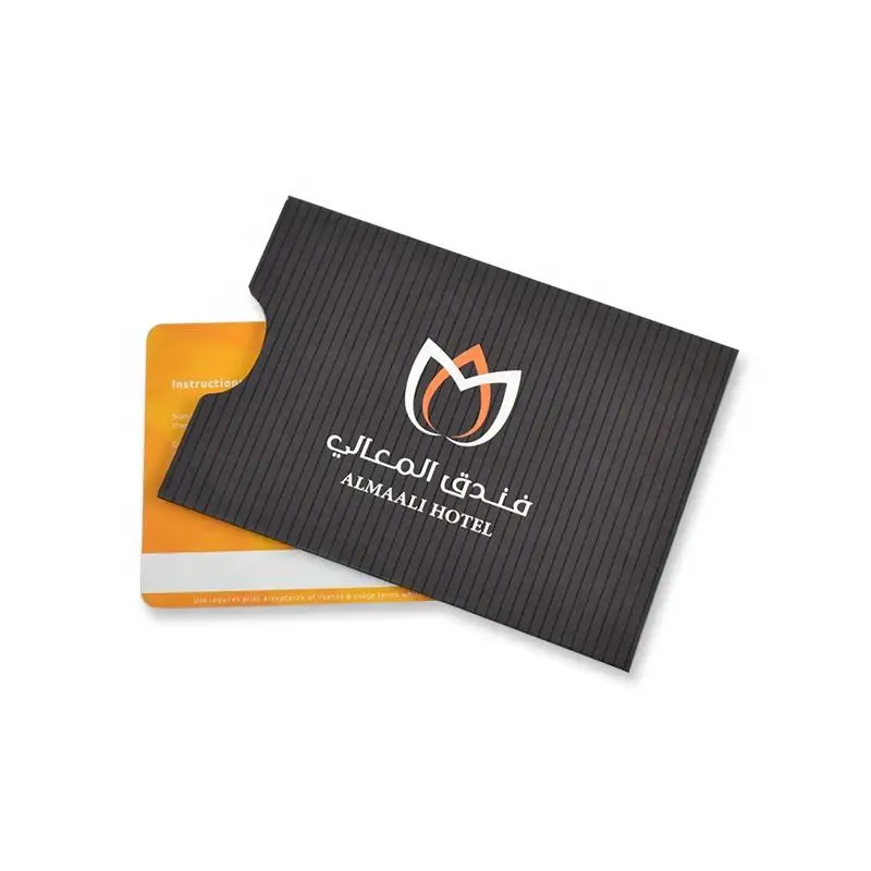 high quality hotel key card with custom design for pvc card Custom key card sleeve protector