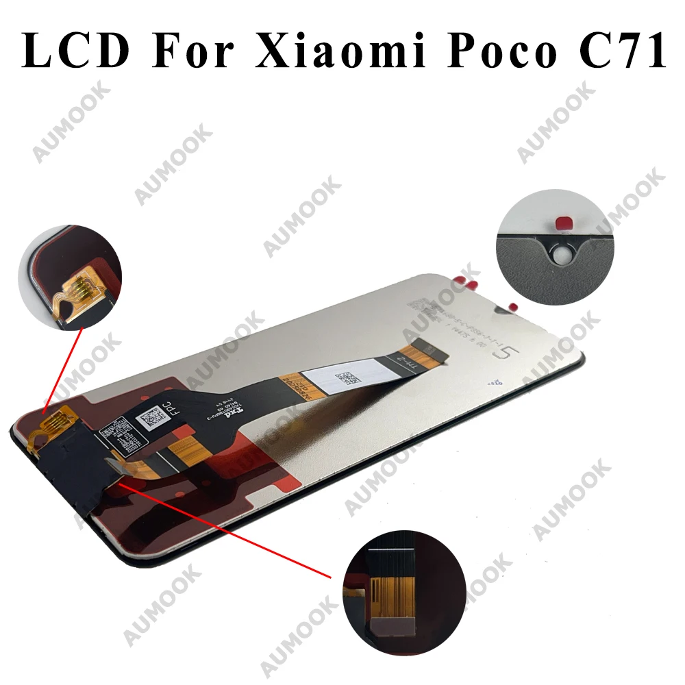 LCD for POCO C71 25028PC03I 25028PC03G Display Touch Screen