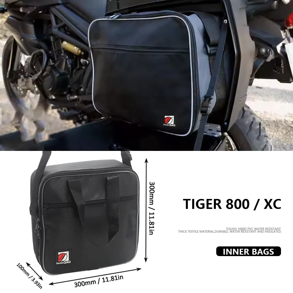

Inner Bags For Tiger 800 XC Tiger800 TIGER 800 Touring Pannier Inner Bag Motorcycle Accessories Luggage Bags Black Nylon