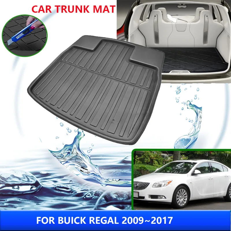 For Buick Regal Opel Vauxhall Insignia Chevrolet Vectra 2009~2017 Trunk Mat High Temperature Resistant Storage Carpet Accessorie