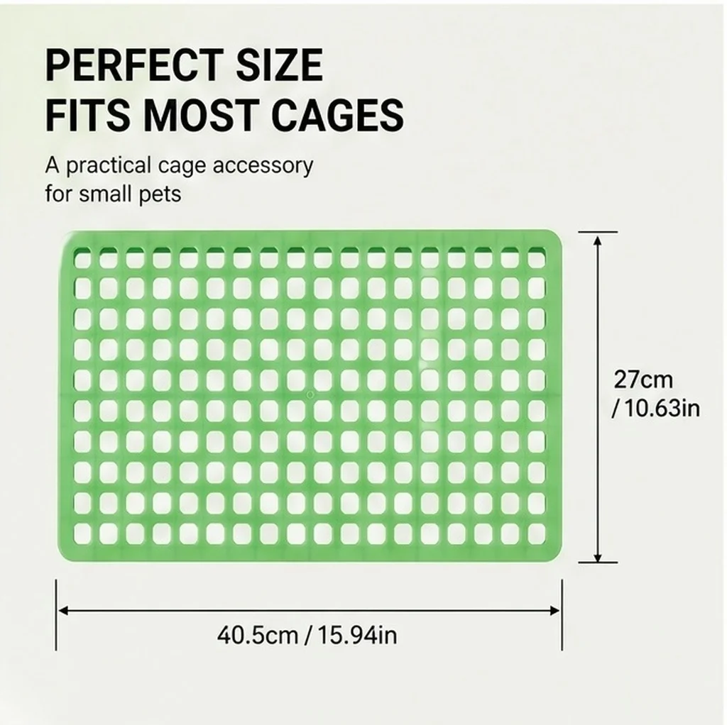 Plastic Rabbit Cage Mat Leaky Board Feet Pad Pet Cage Base Plate Isolation Cleaning Tray Pet Feet Mat Mats Leaky Board