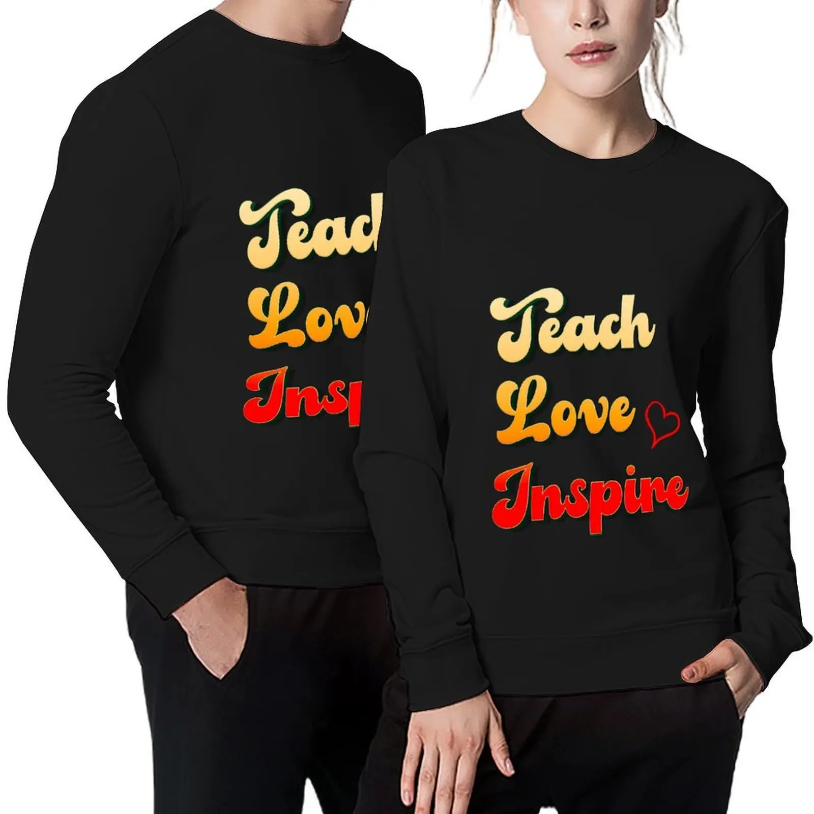 

Teach Love Inspire Pullover tracksuit men mens clothes graphic t shirts men clothes for men sweatshirt