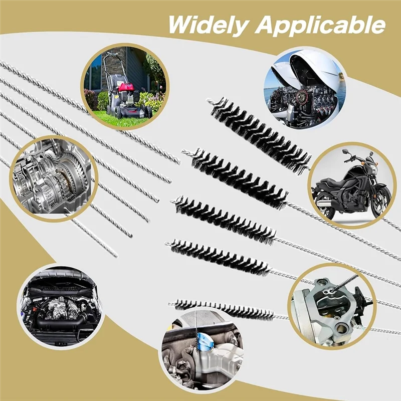 AB47-Outboard Carburetor Kit With Cleaning Brush 3303-895110T01 For Mercury Mariner 4 Stroke 8HP 9.9HP Outboard Motors