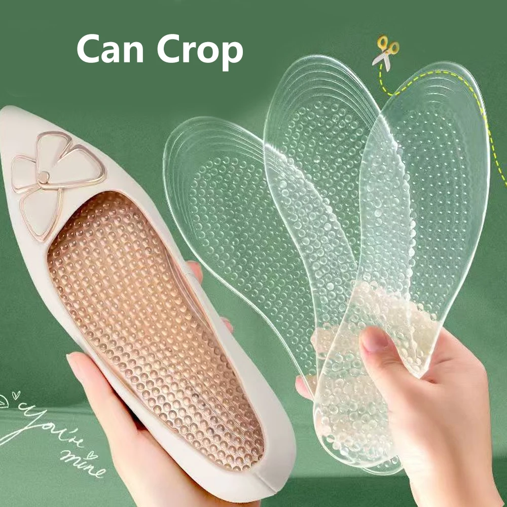 Silicone Insoles for Shoes Sports Shock Absorption Insole soft Gel Padding Fascitis Plantar Pain Relief Shoe Sole Foot Massager - Image 6