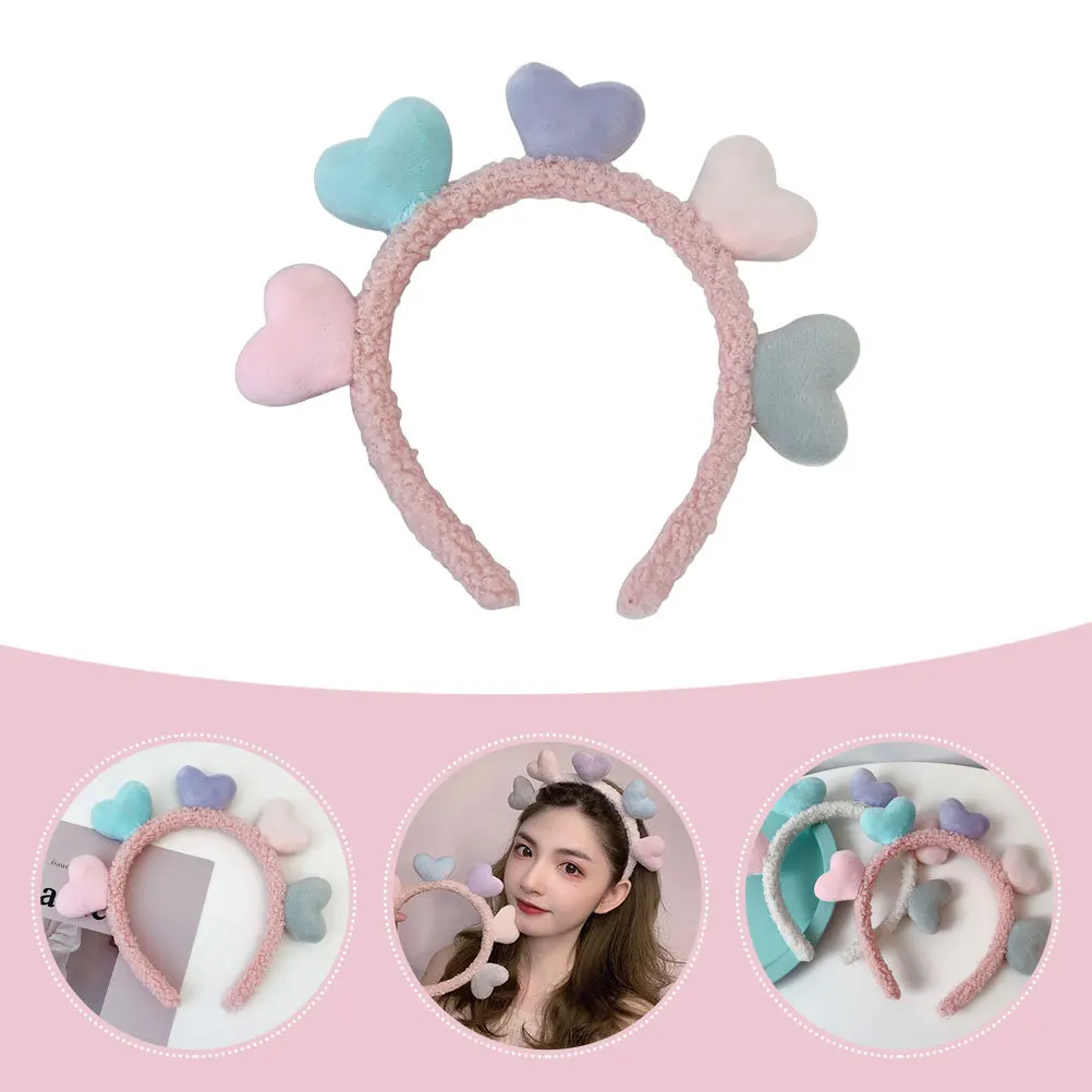 Simpatica fascia a forma di cuore per la festa di San Valentino, comoda fascia per capelli, copricapo adorabile, elementi cardiaci colorati