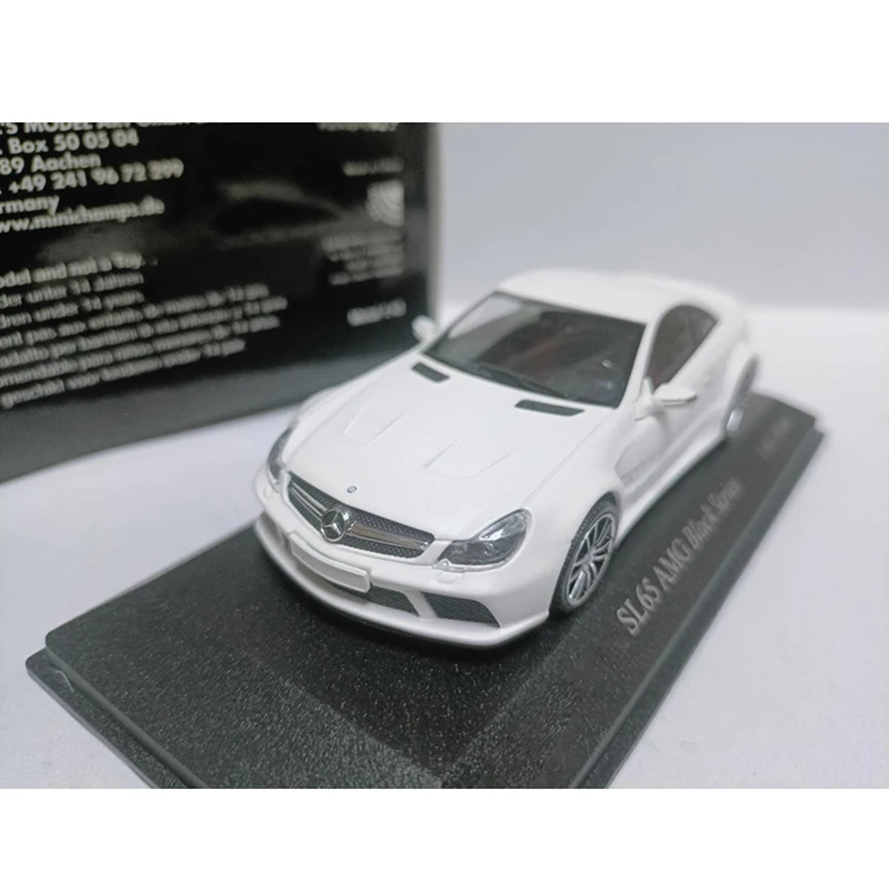 Minichamps 1/43 مقياس SL65 R230 AMG سبيكة محاكاة نموذج سيارة مجموعة ثابتة زينت هدايا العيد اللعب