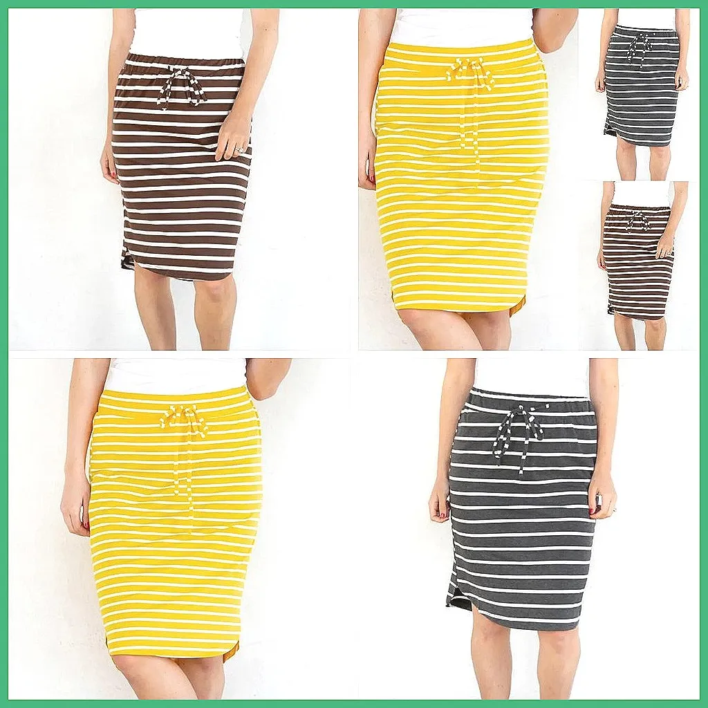 

Women's High Waist Sexy Pleated Mini Skirt, Summer A-Line Elastic Skirt Fashion (S-2XL)