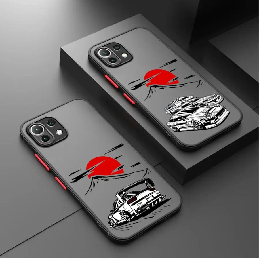 Casing Sampul Lembut Mobil Drift Jepang untuk Xiaomi Mi 12X 12T 11T Pro 11 Lite 11T