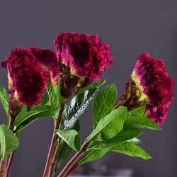 57CM 1Pc Simulation Cockscomb Home Living Room Dining Table Wedding Decoration Artificial Flower High Quality Fake Plant