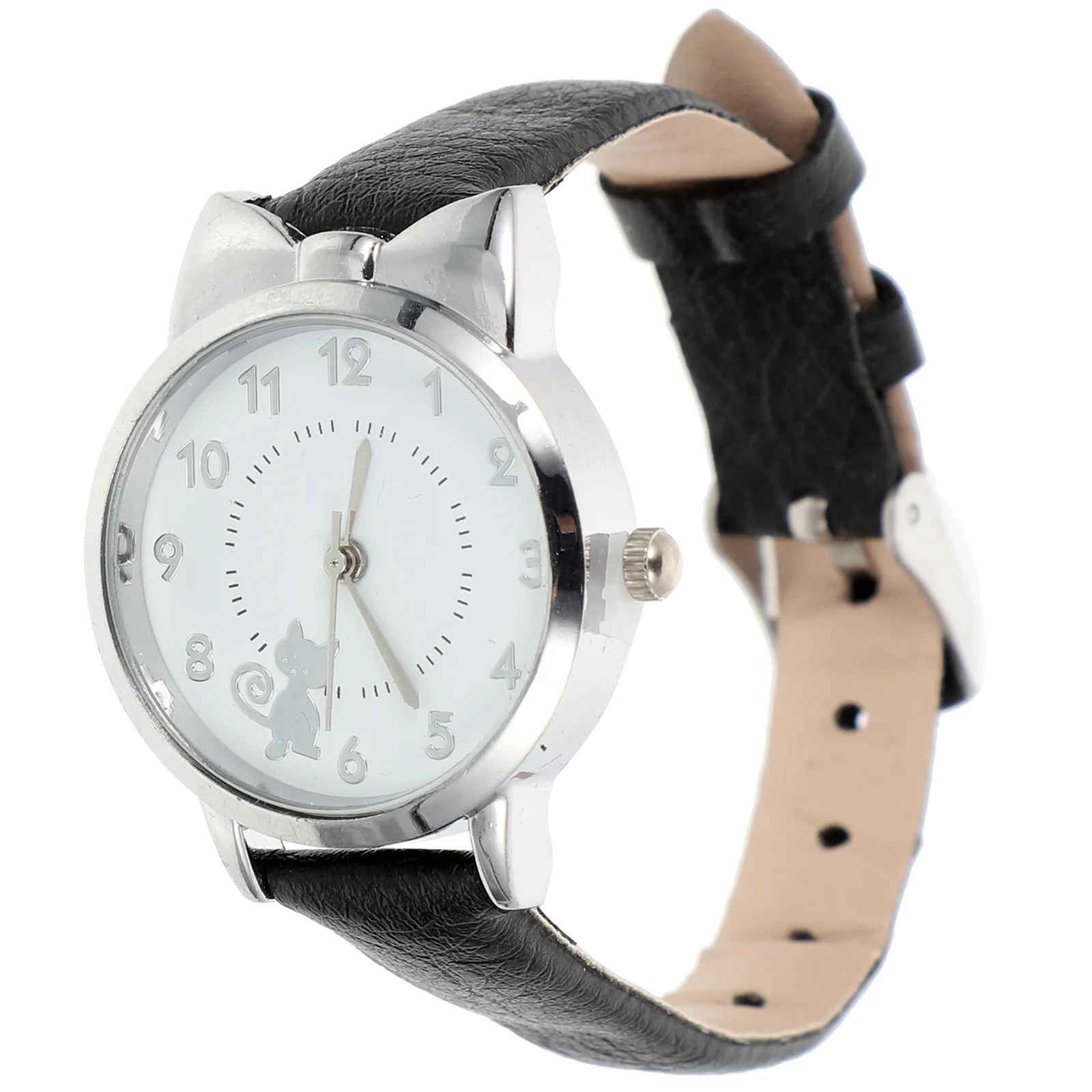 

Женские повседневные женские часы из высококачественного прочного материала с изображением кота, маленькие наручные часы, модные, нежные