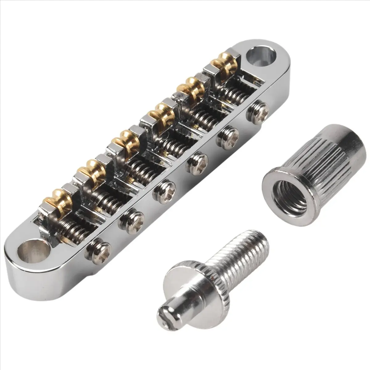 【STOCK】Silver Tune-O- Electric Roller Saddle Bridge Lp Electric Guitar Bridge Korea