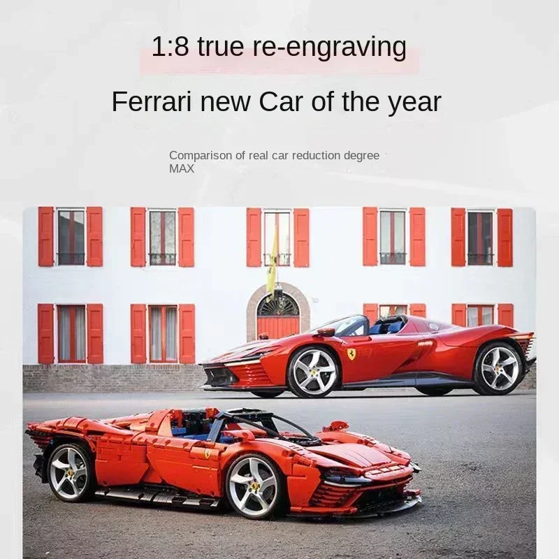 NEW 42143 Supercar Ferrari high tech Technical Daytona SP3 Model Building Block Sport Car Toys For Boys Girls Kids Birthday Gift