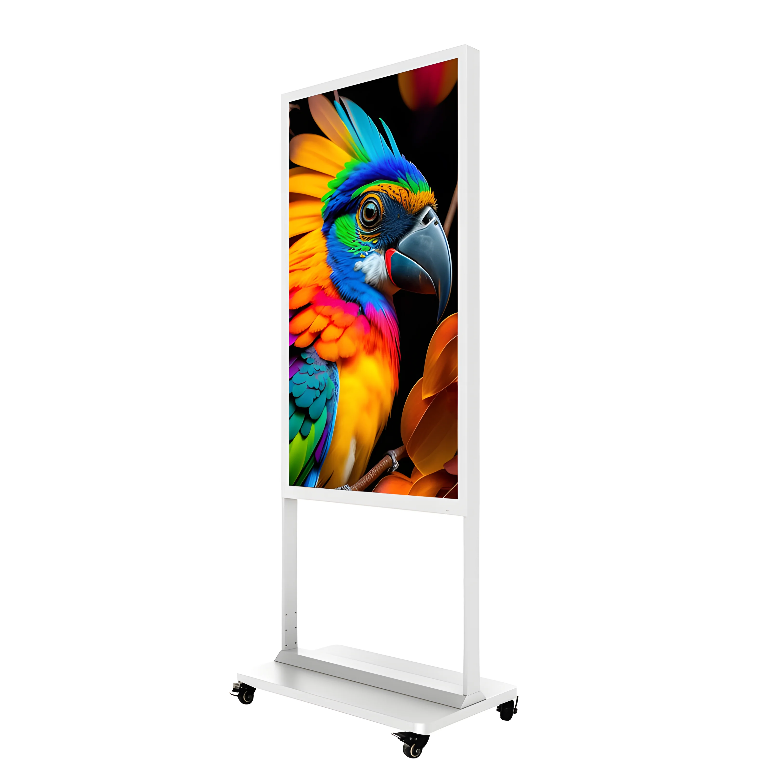 43Inch Portable Floor Standing LCD Digital Signage Indoor Ad Movable Intelligent Advertising Screen Lcd Display For Mall
