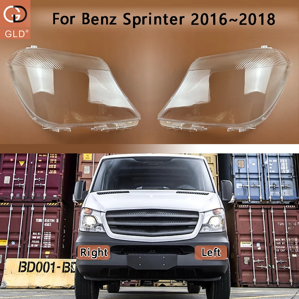 For Mercedes-Benz Sprinter 2016 2017 2018 Headlight Cover Shade Headlamp Shell Transparent Lampshade Lens Auto Replacement Parts