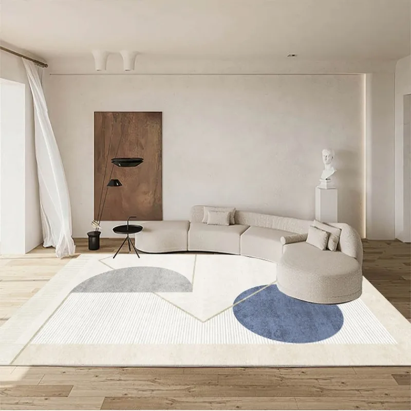 Curved Art Style PVC Leather Rug Waterproof Oil-proof Stain-resistant Kitchen Carpet Large Area Non-slip Floor Mats Alfombra 러그