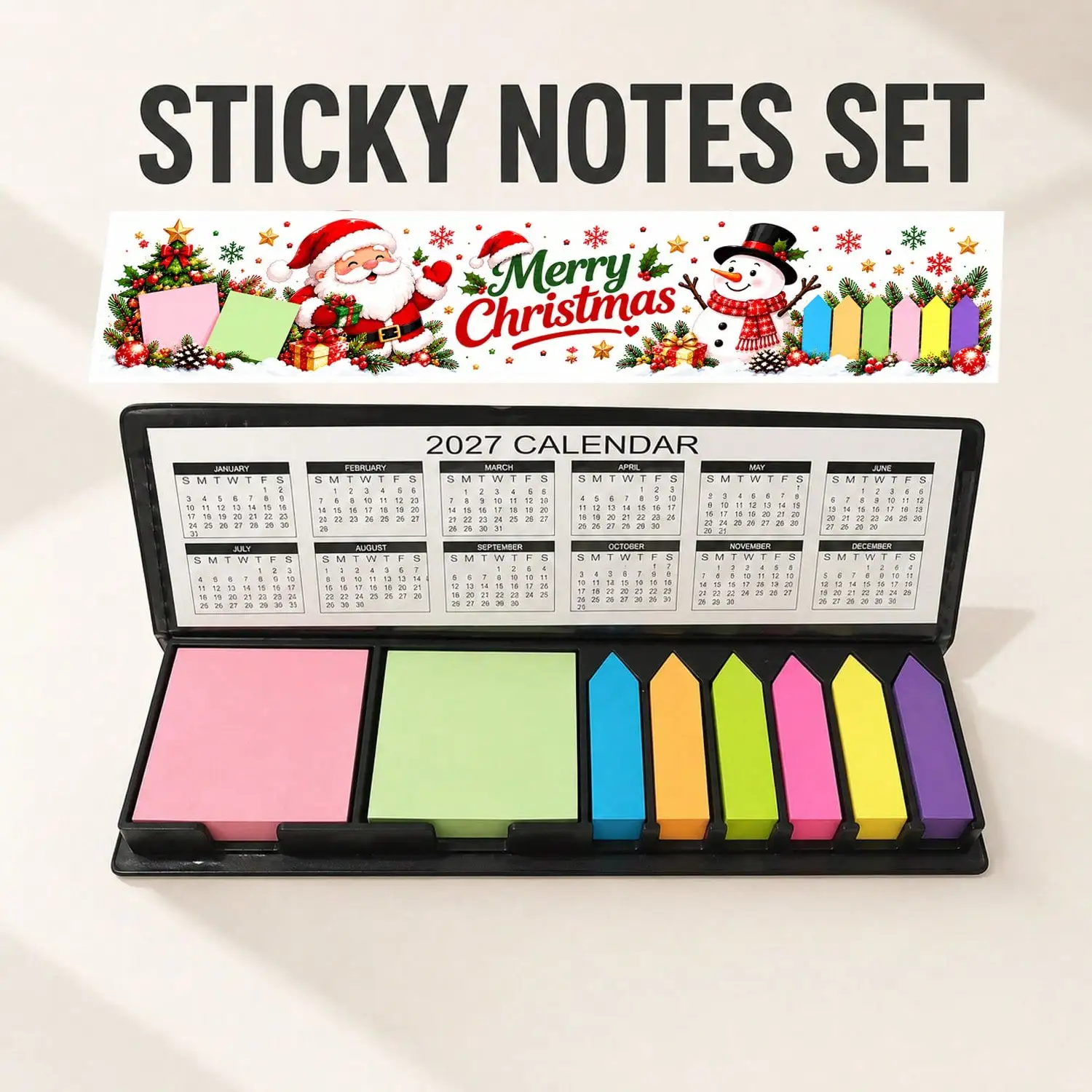 1 Set Sticky Notes,640 Sheets Colored Index Tabs,Arrow Flags,Leather Organizer Case,Back to School Must Haves Office Book Tabs